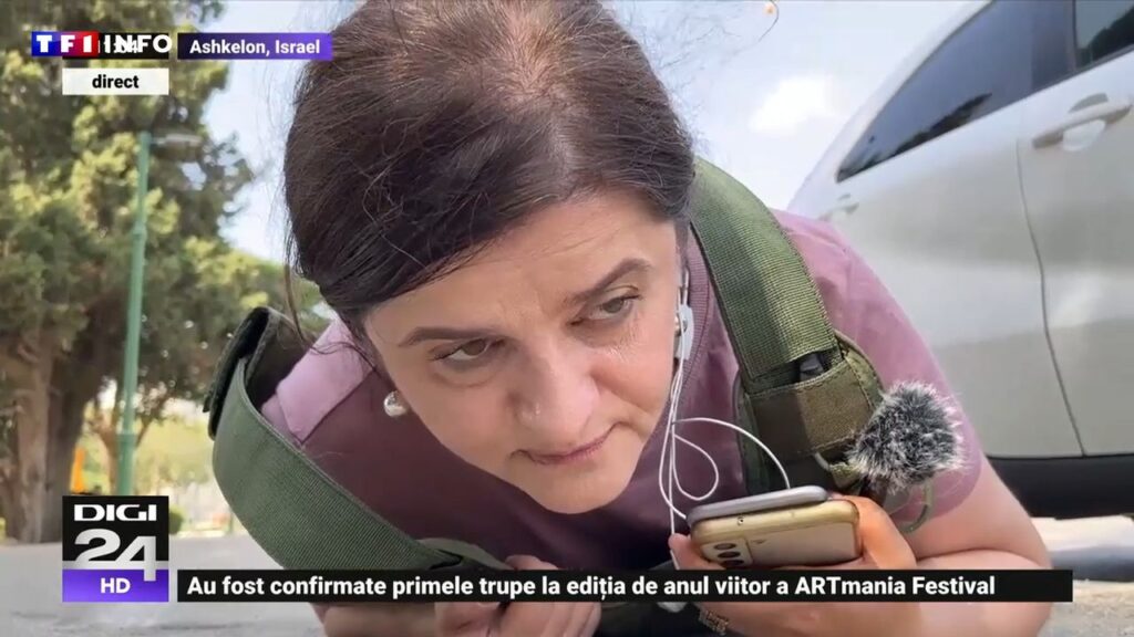 Les coulisses de l’événement : Une journaliste roumaine prétend vouloir fuir les roquettes en Israël, mais aurait-elle orchestré cette mise en scène médiatique ?