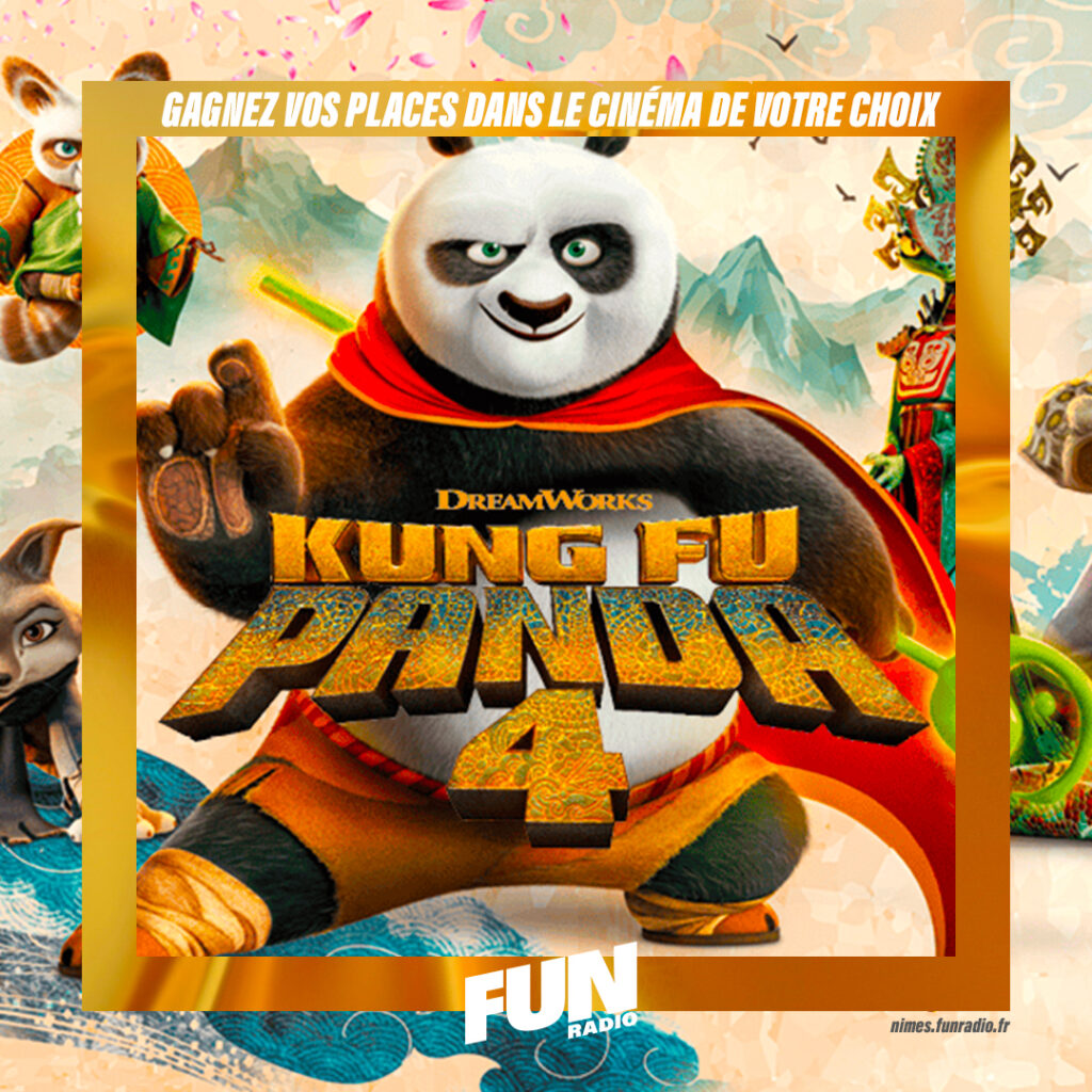 Fun Radio Nîmes offre des places pour Kung Fu Panda 4 ! Réservez vite la vôtre !